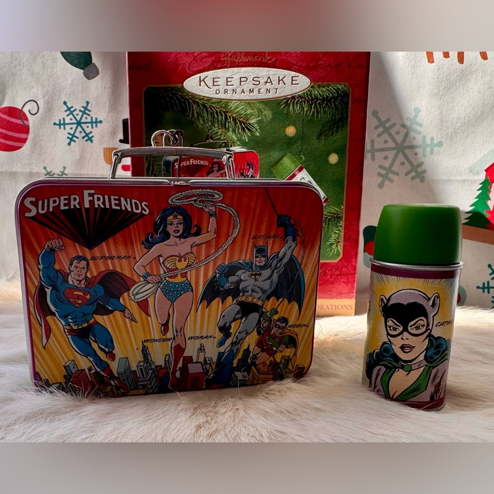 Hallmark Super Friends Lunchbox and Thermos Set